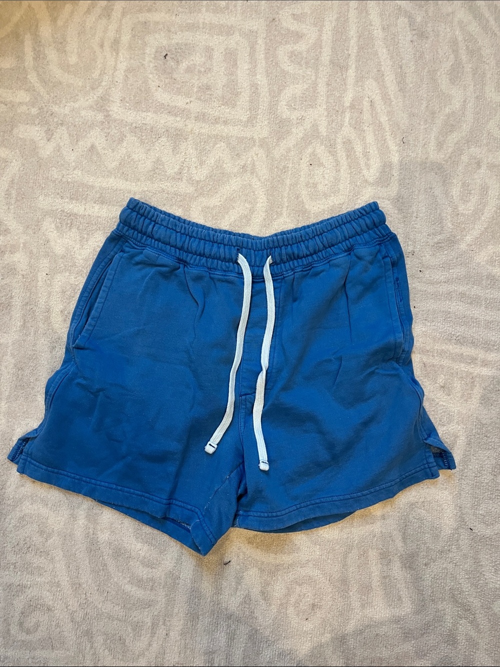 Urban Outfitters Blue Women's Swim Shorts with White Drawstring